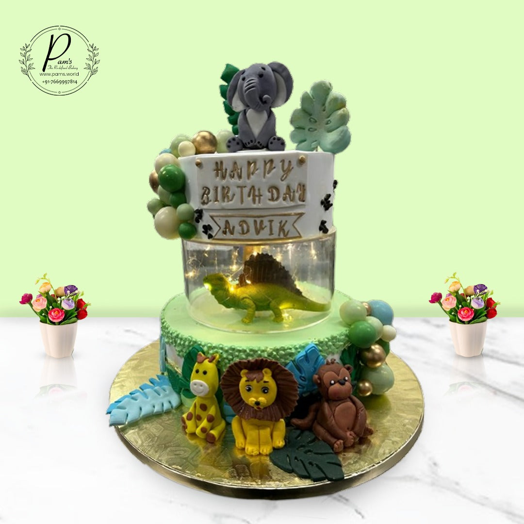 Jungle Theme Cake